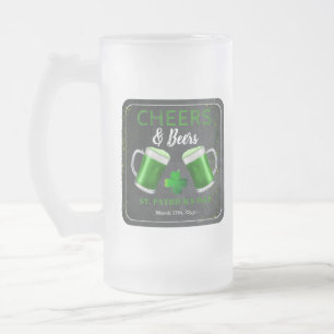 Cheers and Öl St. Patricks Day Party Frostat Ölglas
