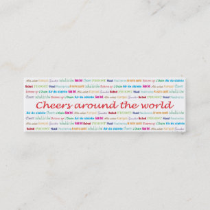 Cheers_Around som World_bartenderen servar Mini Visitkort