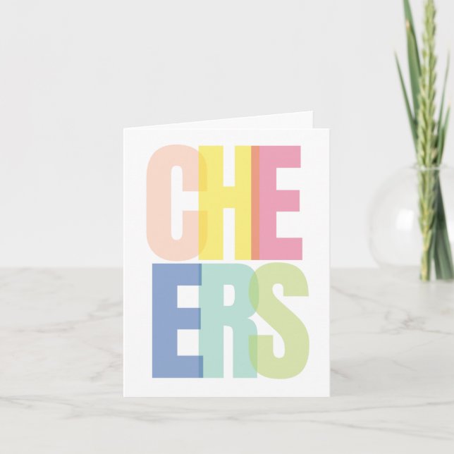CHEERS | Big Firande Kort (Framsida)