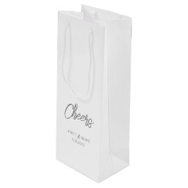 CHEERS Bröllop DATE par NAMN Modern minimalist