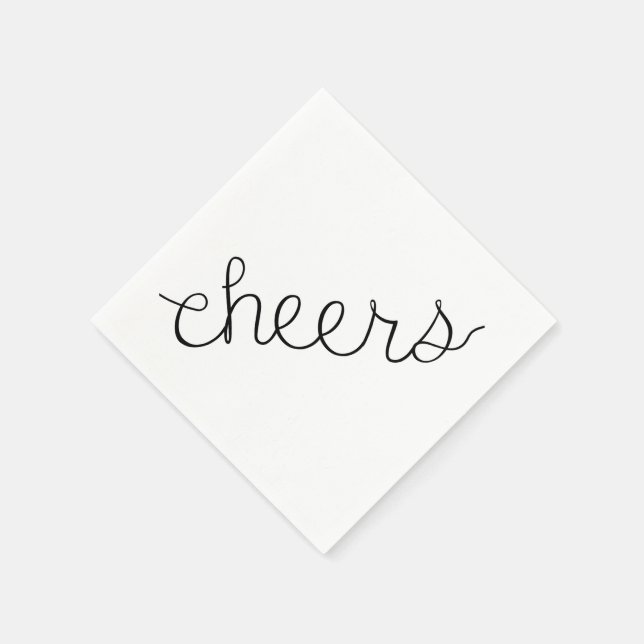 Cheers Cocktail Napkin Pub Art Houseuppvärmning Pappersservett (Hörn)