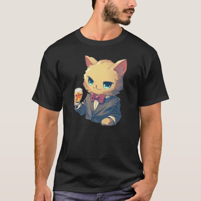 Cheers Coola Cat T Shirt (Framsida)