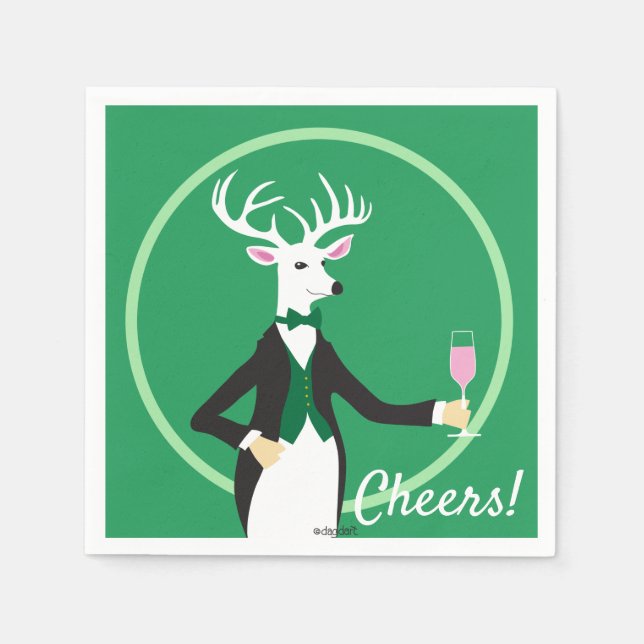 Cheers Deers! Pappersservett (Framsidan)