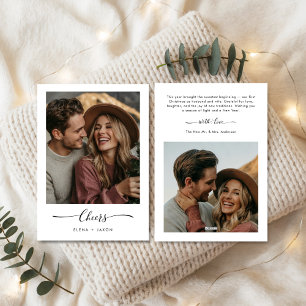 Cheers Elegant Nylyged First jul Photo Julkort