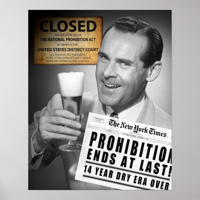 CHEERS! FÖRBUDET ÄR ÖVER! POSTER (Framsidan)