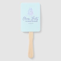 Cheers forty happy birthday cake blue purple name 