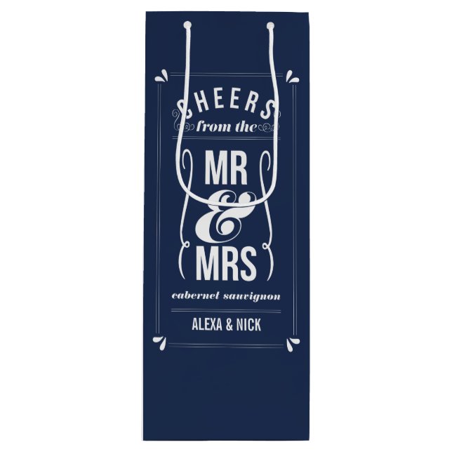 Cheers från Mr & Mrs. | FÄRG bröllopsförmån (Framsidan)