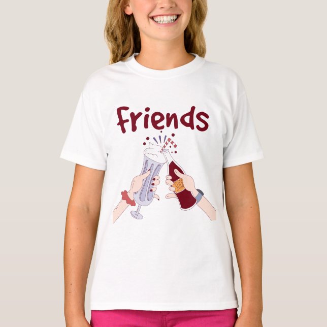Cheers Friends T Shirt (Framsida)