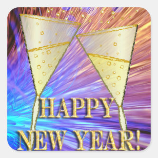 Cheers Fyrkantigt Klistermärke