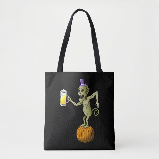 Cheers Ghouls Halloween Bus eller godis Tygkasse (Framsida)