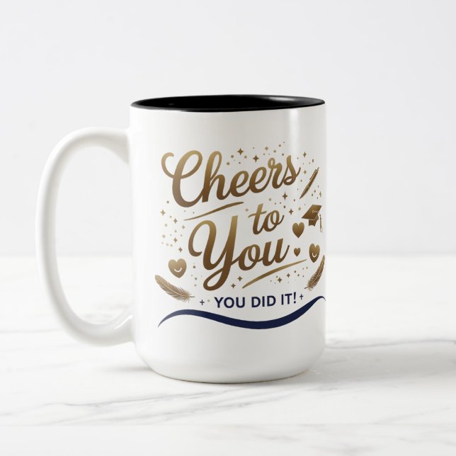 Cheers Grad - 2-Tone Mugg 15 oz (Vänster)