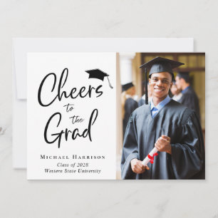 Cheers Grad Photo Studentfest Inbjudningar