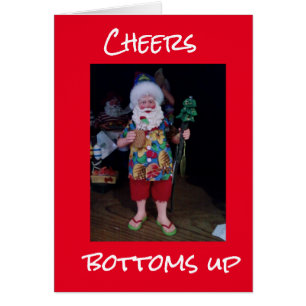**CHEERS** & **GRUND UP** FRÅN AVSLAPPNAD SANTA HÄLSNINGSKORT