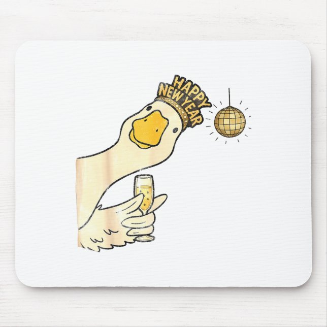 Cheers Happy New Year 2026 Goose With Champagne Di Musmatta (Framsidan)