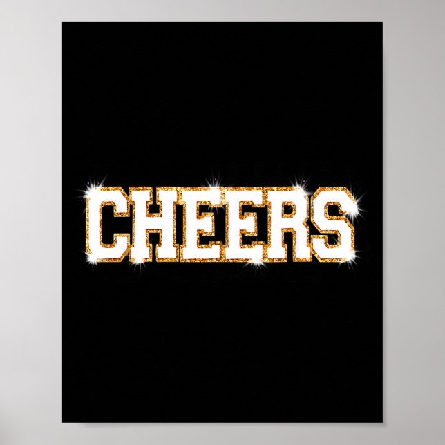 Cheers Happy New Year Celebration New Years Eve Pa Poster (Framsidan)