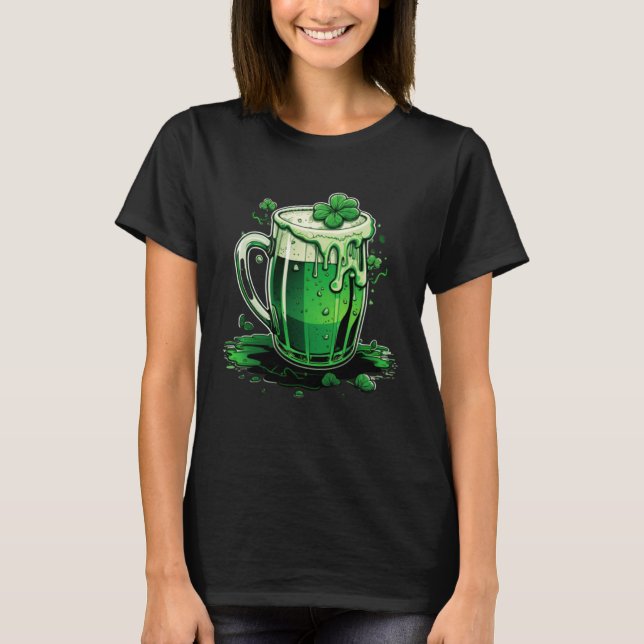 Cheers Irish Beer St Patrick's Day St Patrick's Da T Shirt (Framsida)