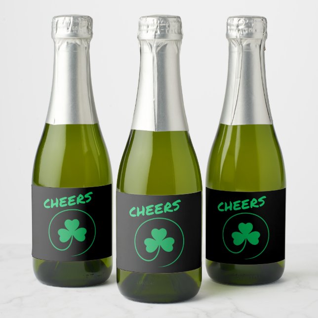 Cheers, Klöver, Shamrock, Irish Grönt, St Patricks (Flaskor)