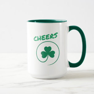 Cheers Klöver Shamrock Irish Grönt St patricks day Mugg