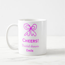 Cheers lila rosa slinga bröllopsfest lägg till nam kaffemugg