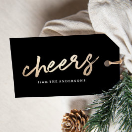 Cheers Luxe | Helgdag Gift-Märkre Presentetikett