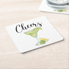 Cheers Margarita Underlägg Papper Kvadrat