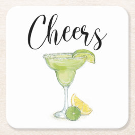 Cheers Margarita Underlägg Papper Kvadrat
