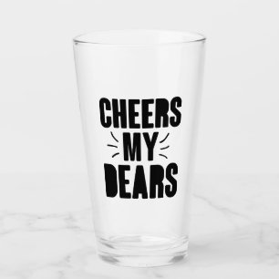 Cheers My Bästa handritade typography Design Glaskopp