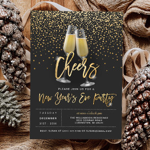Cheers New Years Party-inbjudan Inbjudningar