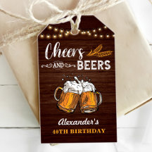 Cheers och Öl 40:e födelsedagen Rustic