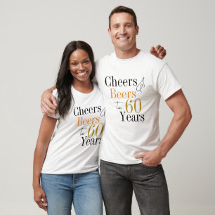 Cheers och Öl 60:e Födelsedagsfesten T Shirt