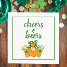 Cheers och Öl Leprechaun St patrick's day Party Pappersservett