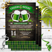 Cheers och Öl St. Patrick Day Födelsedagsfest