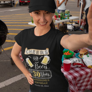 Cheers och Öl till 30 års Födelsedagsfest T-Shi T Shirt