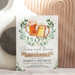 Cheers och Öl till 40 års Vuxen Man Birthday Inbjudningar<br><div class="desc">Skål och Öl till 40 år! Anpassa den här roligtens öltemade födelsedagsinbjudan med dina uppgifter. Använda designen verktyg för att redigera texten,  ändra teckensnittet färg och stil för att skapa en unik inbjudan av typen inbjudningsdesign.</div>