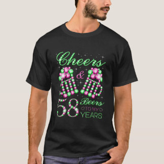 Cheers och Öl till min 58-åriga 58:e födelsedag T Shirt