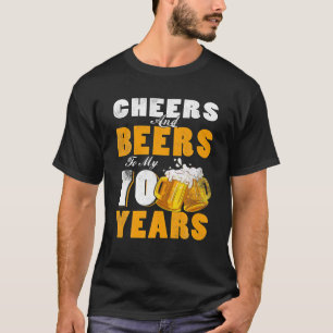Cheers och Öl till min 70-åriga 70-årsjubileum T Shirt