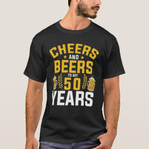 Cheers och Öl till mina 50 år - 50:e födelsedag Pa T Shirt