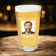 Cheers & Öl 40 år gammal födelsedagsfoto