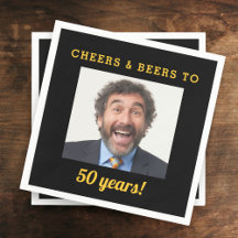 Cheers & Öl 50 år gammal födelsedagsfoto