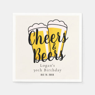 Cheers & Öl Vuxen Birthday Cream Pappersservett