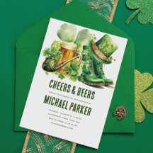 Cheers Öl Vuxen Birthday St. Patrick's Day