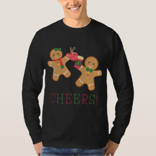 Cheers Pepparkaksgubbe och Hett Chocolate Cof T Shirt