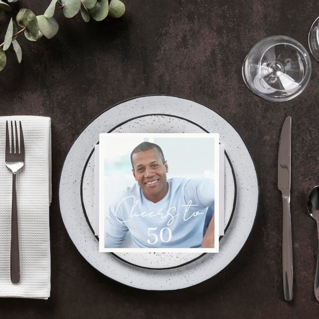 Cheers photo birthday party pappersservett (Skapare uppladdad)