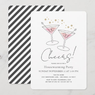 Cheers Rosa Houseworths Cocktail Party-partiinbjud Inbjudningar