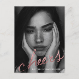 Cheers rose gold Högtid Helg Vykort