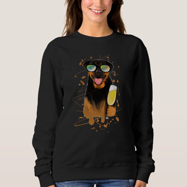 Cheers Rottweiler Hund Geschenke T Shirt (Framsida)