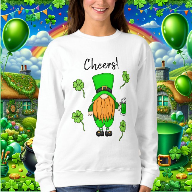 Cheers St patrick's day Leprechaun | Grönt öl T Shirt (Skapare uppladdad)