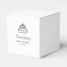 Cheers thirty birthday cake black scribble hand presentaskar