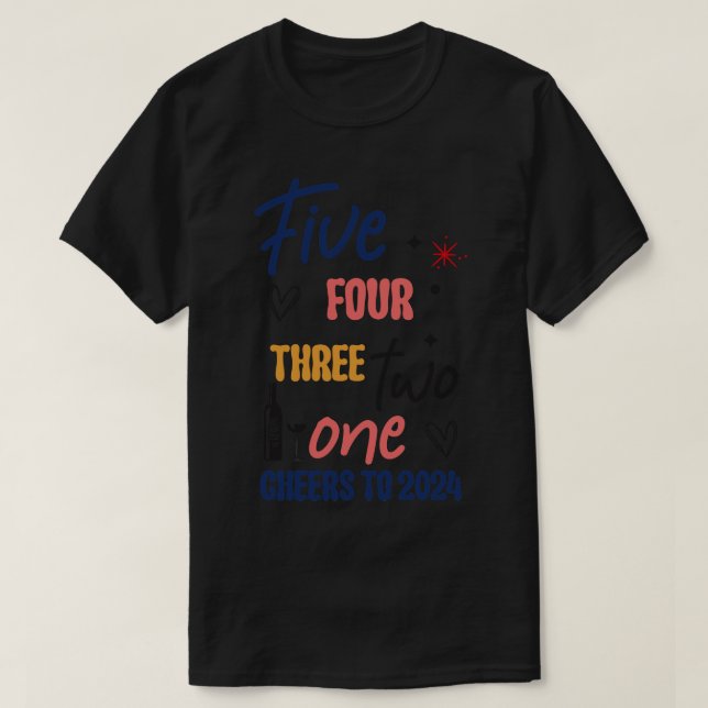 Cheers till 2024 t shirt (Design framsida)