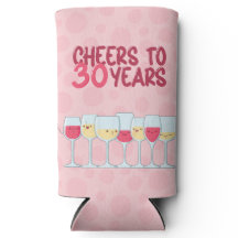 Cheers till 30 år, vin & kawaii födelsedagsfest